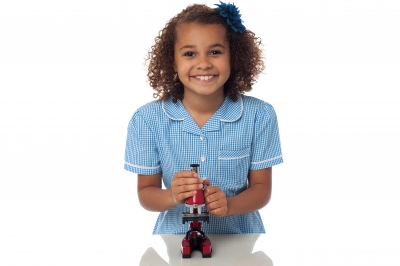 Little GIRL with Microscope