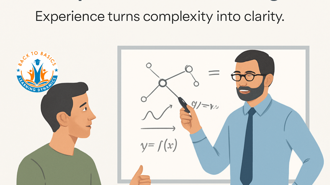 Teacher and child working a complex problem to bring clarity
