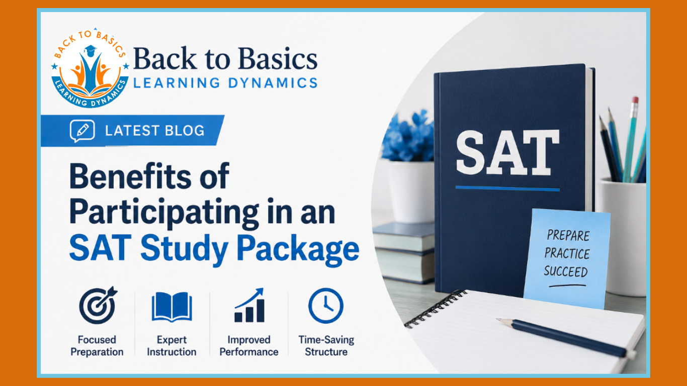 Benefits of an SAT study package: focused preparation, expert instruction, improved performance, and time-saving structure